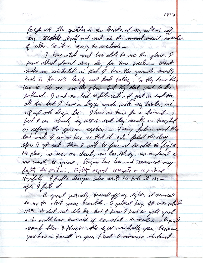 Dr John WorldPeace 2008 Prison Journal